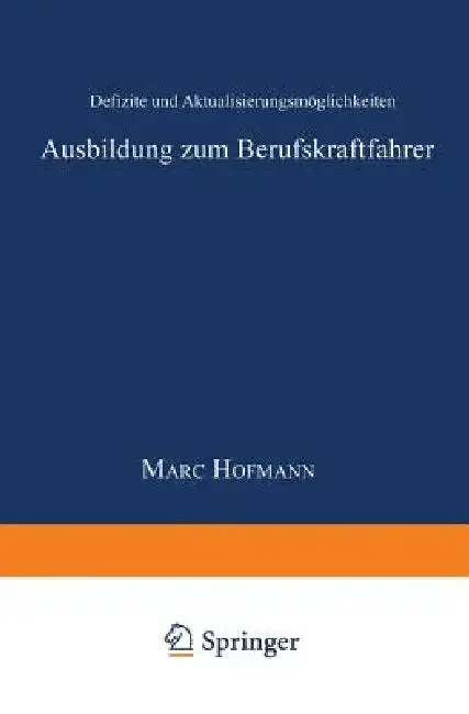 Cover of Ausbildung Zum Berufskraftfahrer