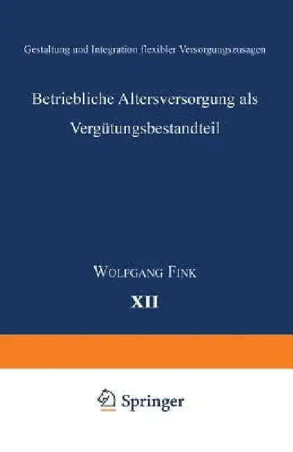 Cover of Betriebliche Altersversorgung ALS Vergütungsbestandteil