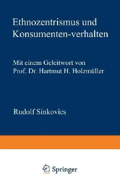Cover of Ethnozentrismus Und Konsumentenverhalten