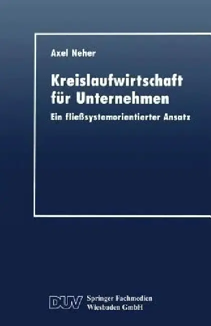 Cover of Kreislaufwirtschaft Für Unternehmen