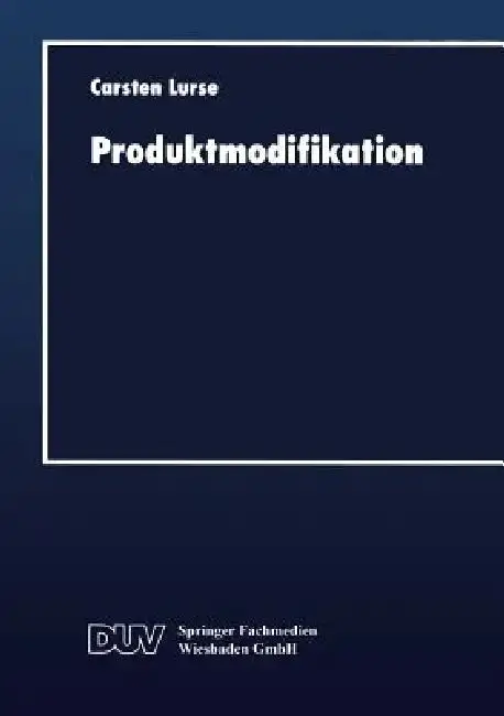 Cover of Produktmodifikation