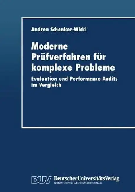 Cover of Moderne Prüfverfahren Für Komplexe Probleme