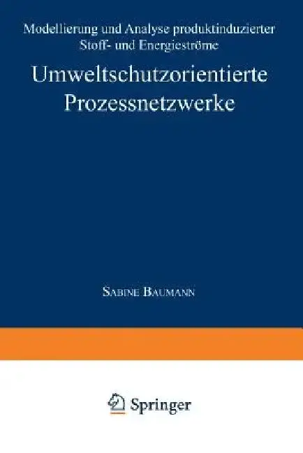 Cover of Umweltschutzorientierte Prozessnetzwerke