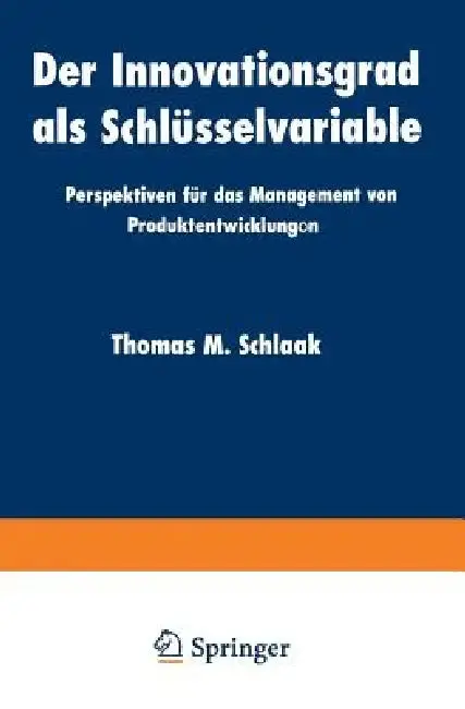 Cover of Der Innovationsgrad ALS Schlüsselvariable