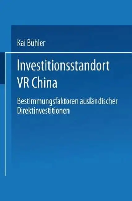 Cover of Investitionsstandort VR China