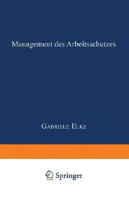 Cover of Management Des Arbeitsschutzes