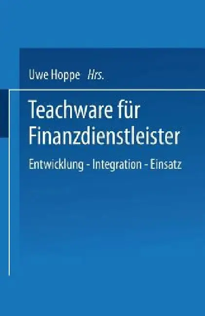 Cover of Teachware Für Finanzdienstleister