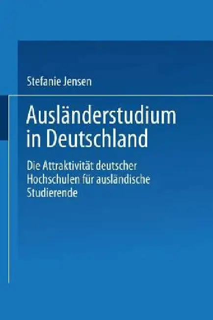 Cover of Ausländerstudium in Deutschland