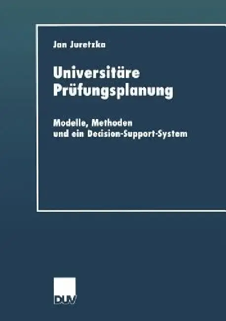 Cover of Universitäre Prüfungsplanung
