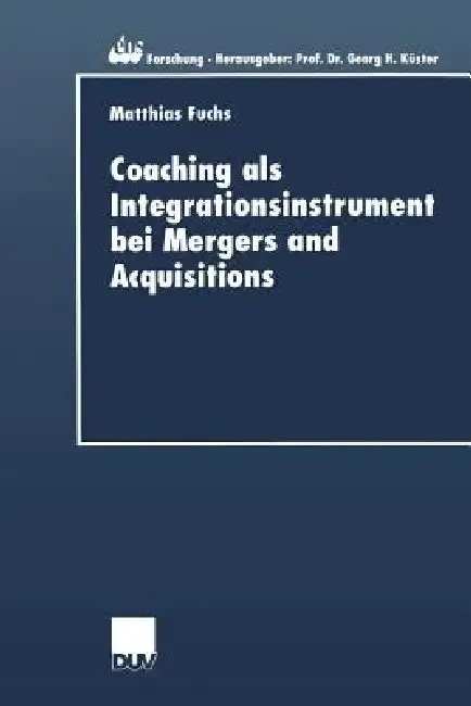 Cover of Coaching ALS Integrationsinstrument Bei Mergers and Acquisitions