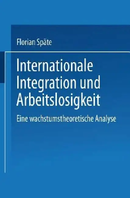 Cover of Internationale Integration Und Arbeitslosigkeit