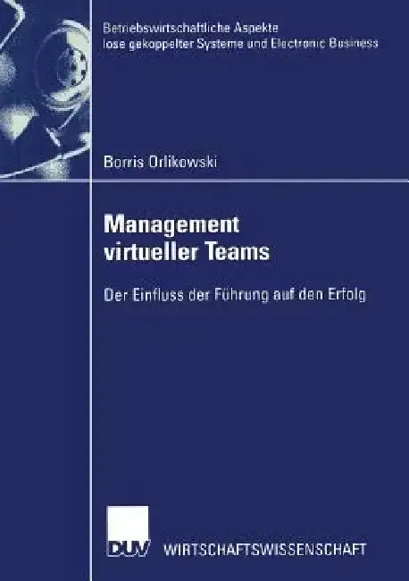 Cover of Management Virtueller Teams