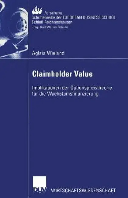 Cover of Claimholder Value