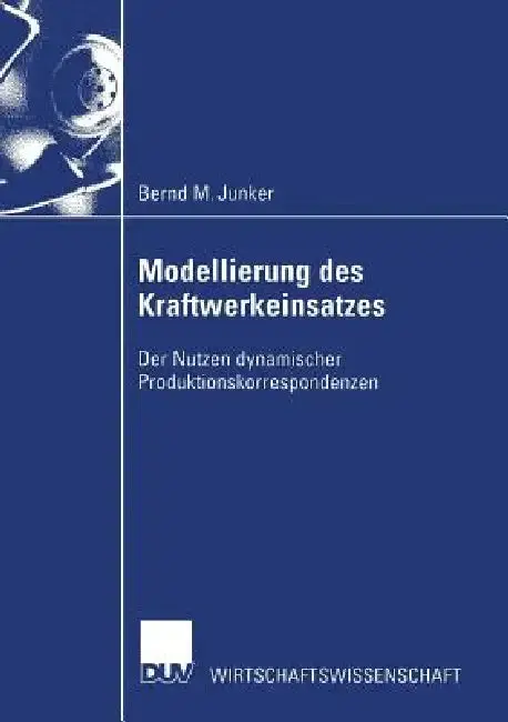 Cover of Modellierung Des Kraftwerkeinsatzes