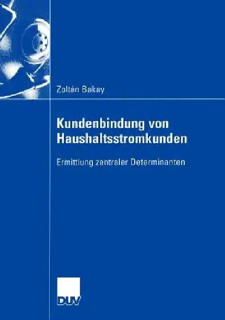Cover of Kundenbindung Von Haushaltsstromkunden