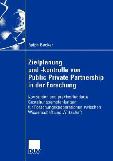 Cover of Zielplanung Und -Kontrolle Von Public Private Partnership in Der Forschung