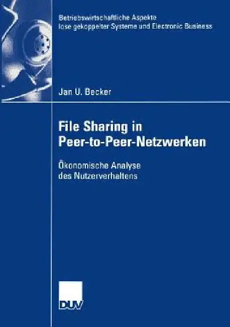 Cover of File Sharing in Peer-To-Peer-Netzwerken