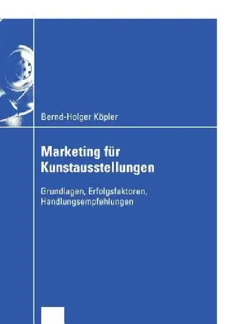 Cover of Marketing Für Kunstausstellungen