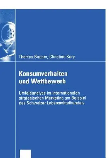 Cover of Konsumverhalten Und Wettbewerb