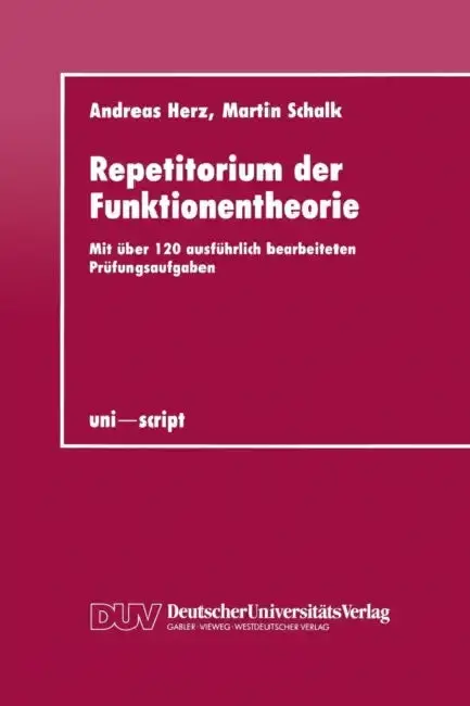 Cover of Repetitorium Der Funktionentheorie