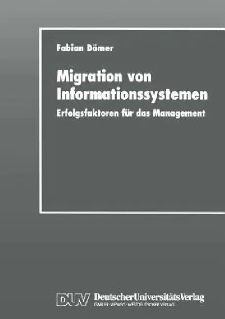 Cover of Migration Von Informationssystemen