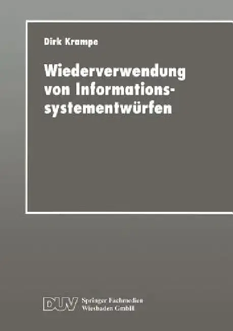 Cover of Wiederverwendung Von Informationssystementwürfen
