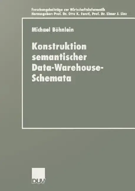 Cover of Konstruktion Semantischer Data-Warehouse-Schemata