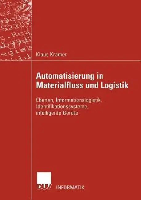 Cover of Automatisierung in Materialfluss Und Logistik
