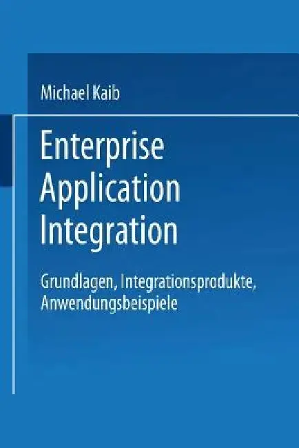Cover of Enterprise Application Integration