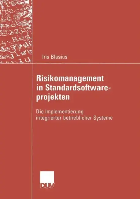 Cover of Risikomanagement in Standardsoftwareprojekten
