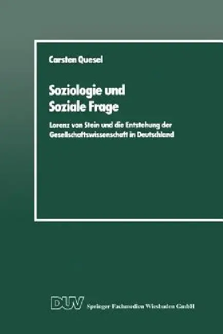 Cover of Soziologie Und Soziale Frage