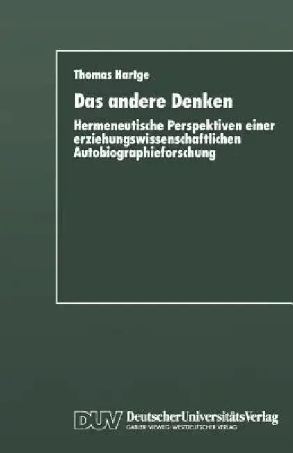 Cover of Das Andere Denken