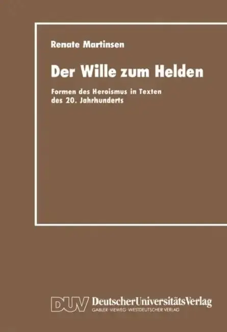 Cover of Der Wille Zum Helden