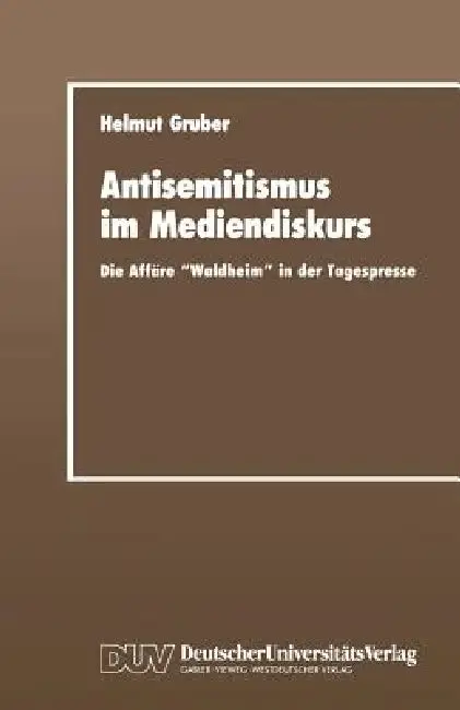 Cover of Antisemitismus Im Mediendiskurs