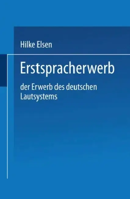 Cover of Erstspracherwerb