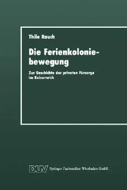 Cover of Die Ferienkoloniebewegung