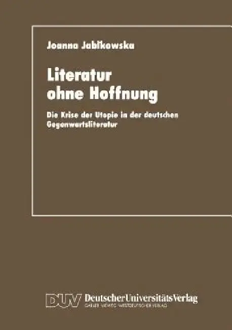 Cover of Literatur Ohne Hoffnung