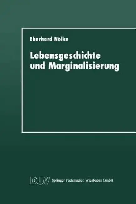Cover of Lebensgeschichte Und Marginalisierung