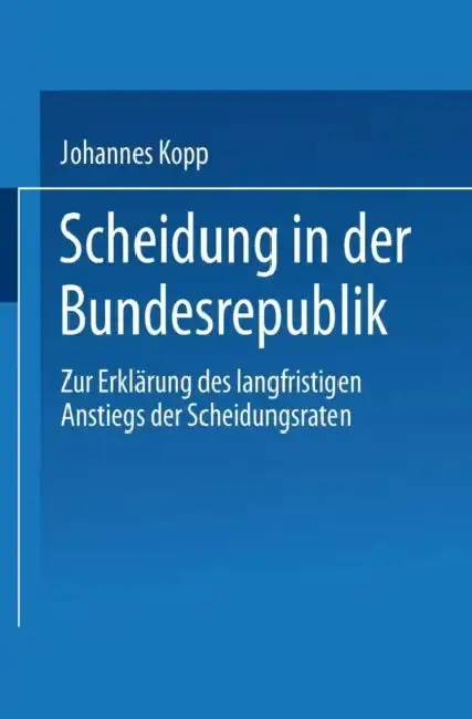 Cover of Scheidung in Der Bundesrepublik