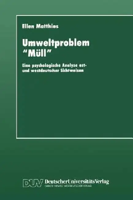 Cover of Umweltproblem "Müll"