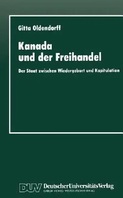 Cover of Kanada Und Der Freihandel