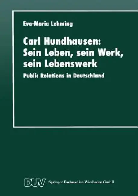 Cover of Carl Hundhausen
