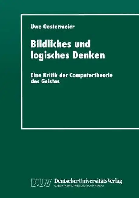 Cover of Bildliches Und Logisches Denken
