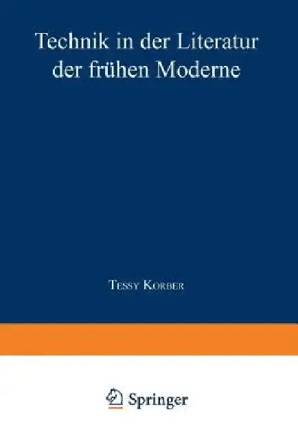 Cover of Technik in Der Literatur Der Frühen Moderne