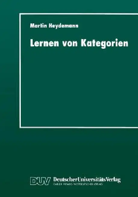 Cover of Lernen Von Kategorien
