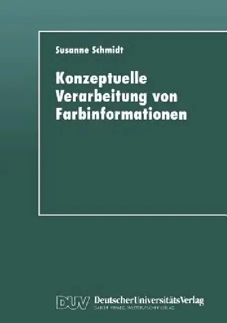 Cover of Konzeptuelle Verarbeitung Von Farbinformationen