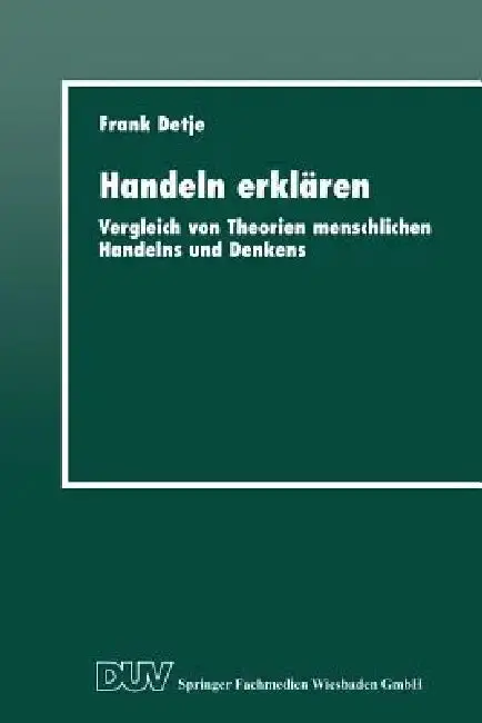 Cover of Handeln Erklären