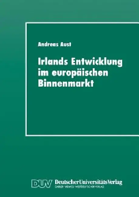 Cover of Irlands Entwicklung Im Europäischen Binnenmarkt