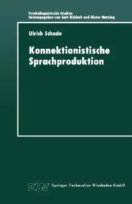 Cover of Konnektionistische Sprachproduktion