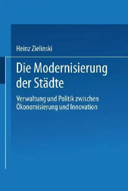 Cover of Die Modernisierung Der Städte